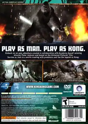 Peter Jacksons King Kong (USA) box cover back